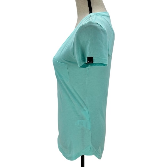 Bench Short Sleeve V-Neck Front Pocket T-Shirt - Teal Green - Picture 4 of 14